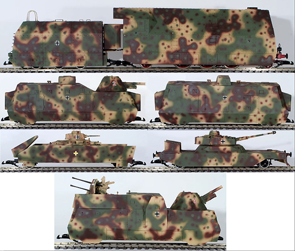 REI Models REI420 - Panzer Six Piece German Heavy Armored Panzer Train